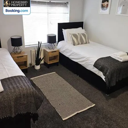 Spacious 3-bedroom Semi Detached House By Homebird Management Short Lets & Serviced With Private Parking & Garden *